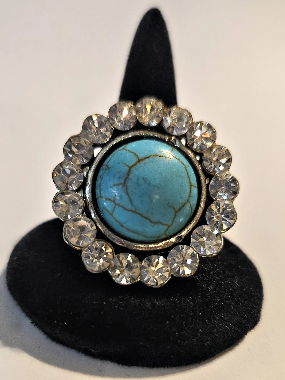 Turquoise Stretchable Statement Ring